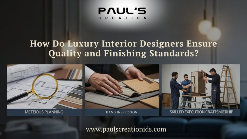 How Do Luxury Interior Designers Ensure Quality and Finishing Standards?