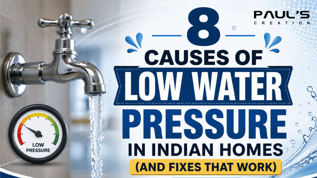 8 Causes of Low Water Pressure in Indian Homes (And Fixes That Work)