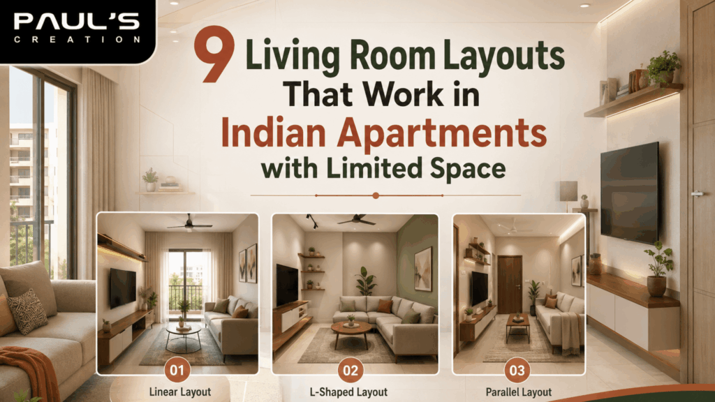 9 Living Room Layouts That Work in Indian Apartments with Limited Space