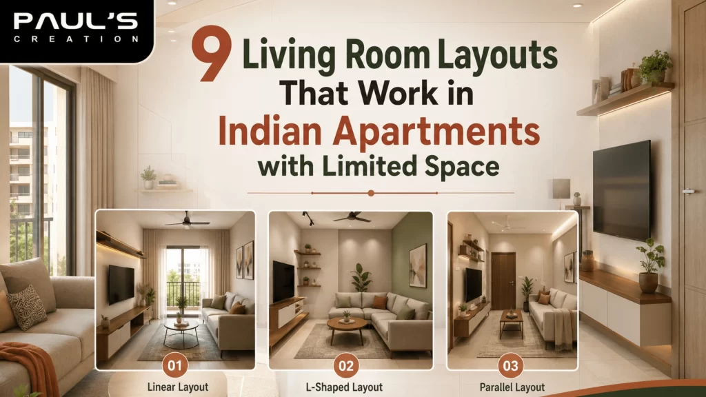 9 Living Room Layouts That Work in Indian Apartments with Limited Space blog image