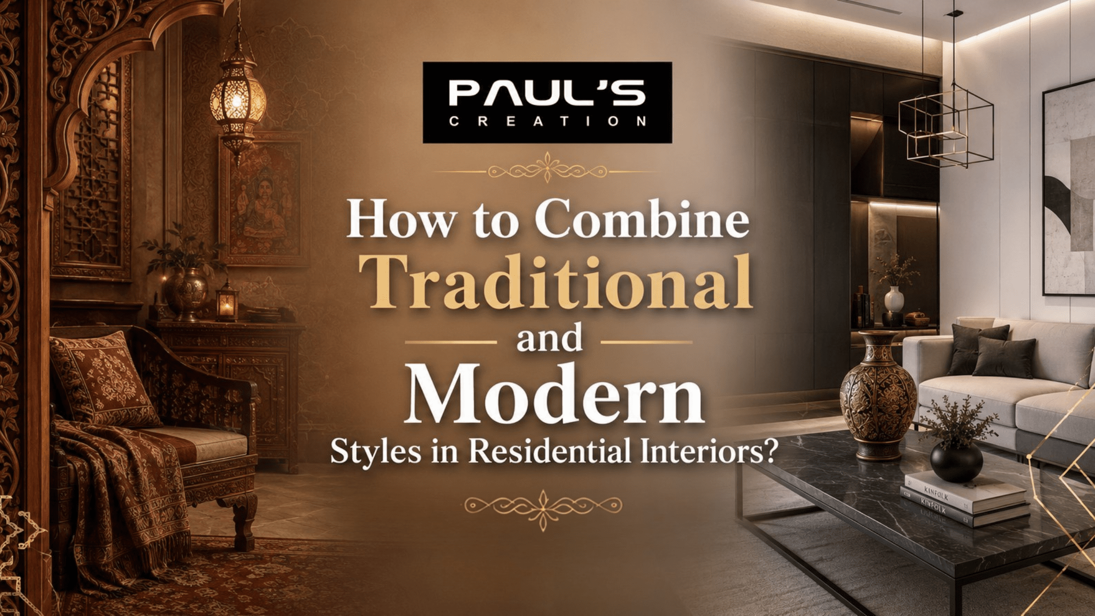 How to Combine Traditional and Modern Styles in Residential Interiors?