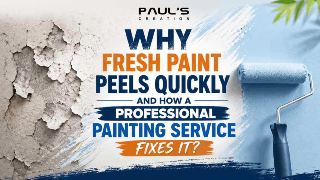 Why Fresh Paint Peels Quickly and How a Professional Painting Service Fixes It